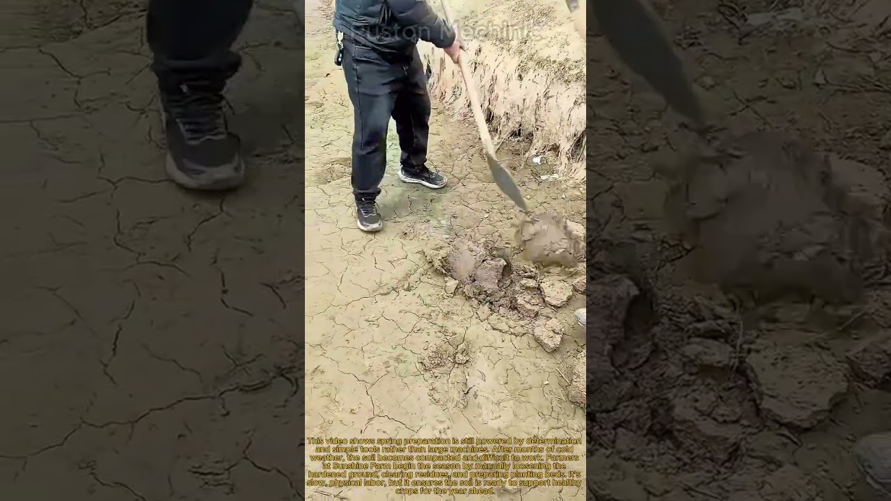 Spring Prep at Sunshine Farm: Tackling the Hard Ground Manual Labor on a Henan Farm