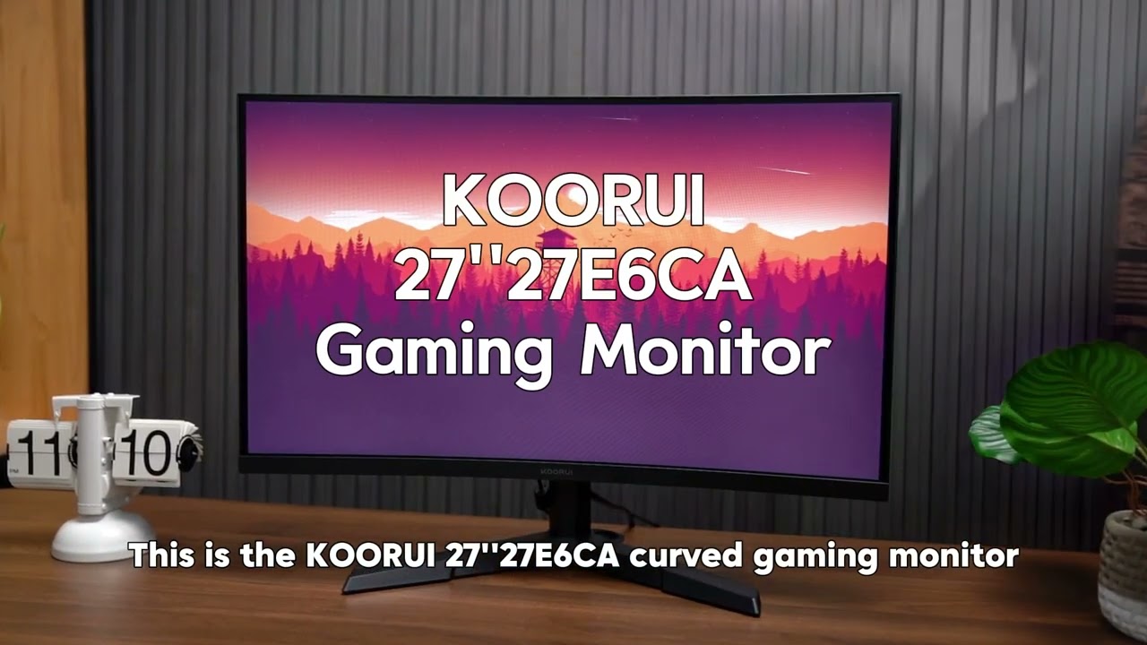 KOORUI 180Hz Ultra-fast Refresh Rate Curved Monitor-27E6CA
