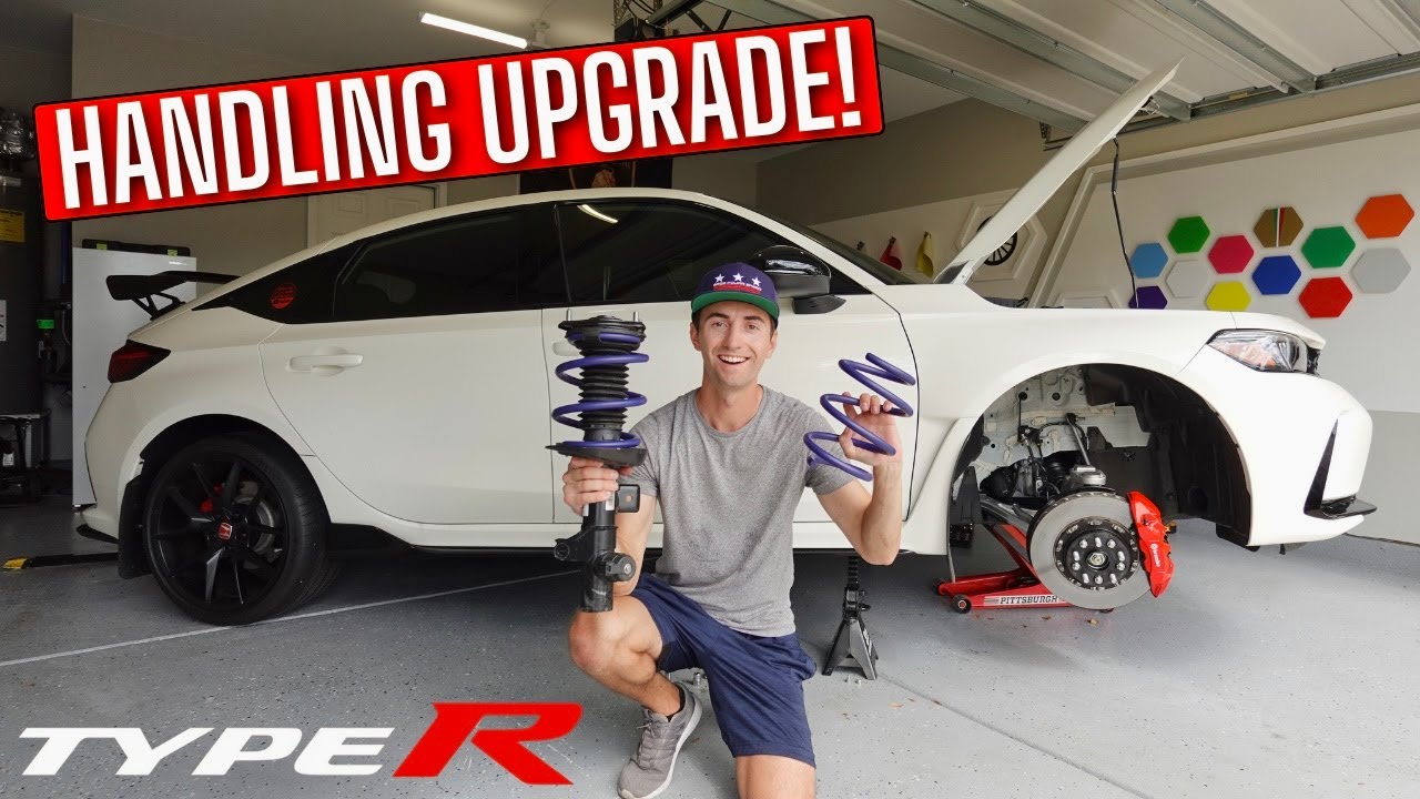 My New FL5 Honda Civic Type-R Gets A Handling Upgrade! H&R Lowering Spring Install