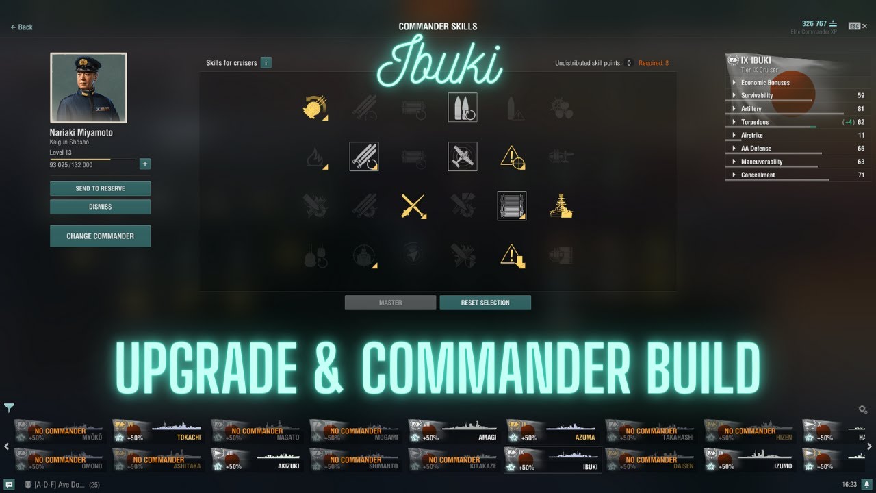 World of Warships - Ibuki: Upgrade & Commander Build