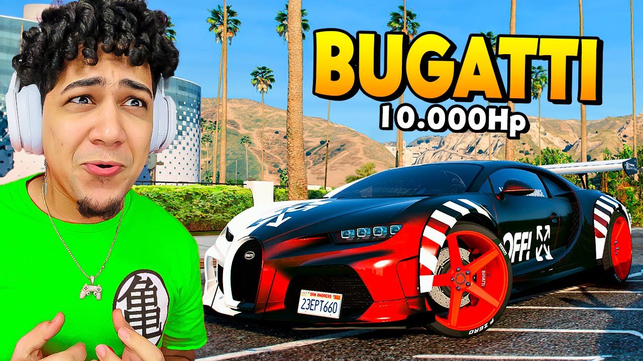Ganando un Bugatti Chiron Modificado en ARRANCONES Gta RP