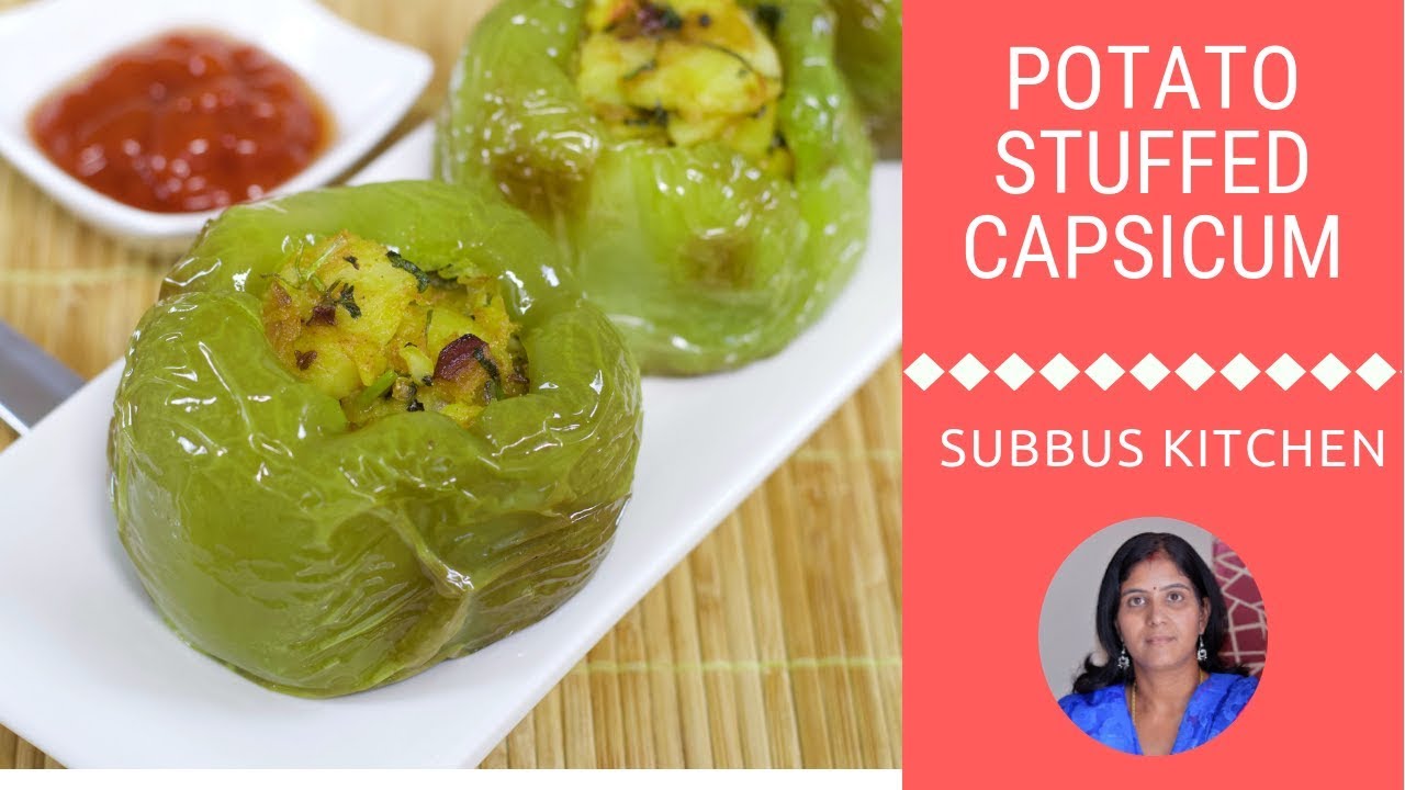 Stuffed Capsicum | Potato Stuffed Bell Pepper