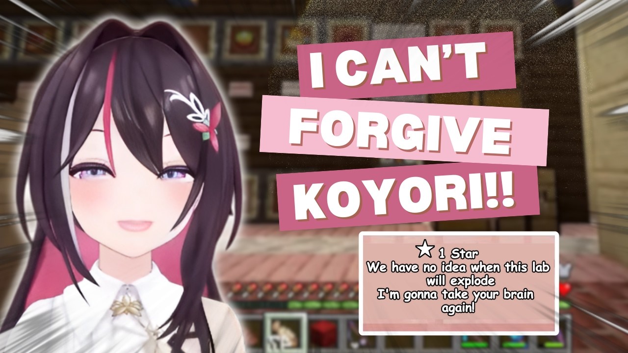 AZKi REACTION To Koyo Lab CREEPER PRANK!! INSTANT 1-STAR REVIEW!! | Hololive Clip