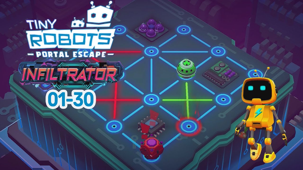 Tiny Robots: Portal Escape Minigame Infiltrator | Walkthrough NoZeMazter