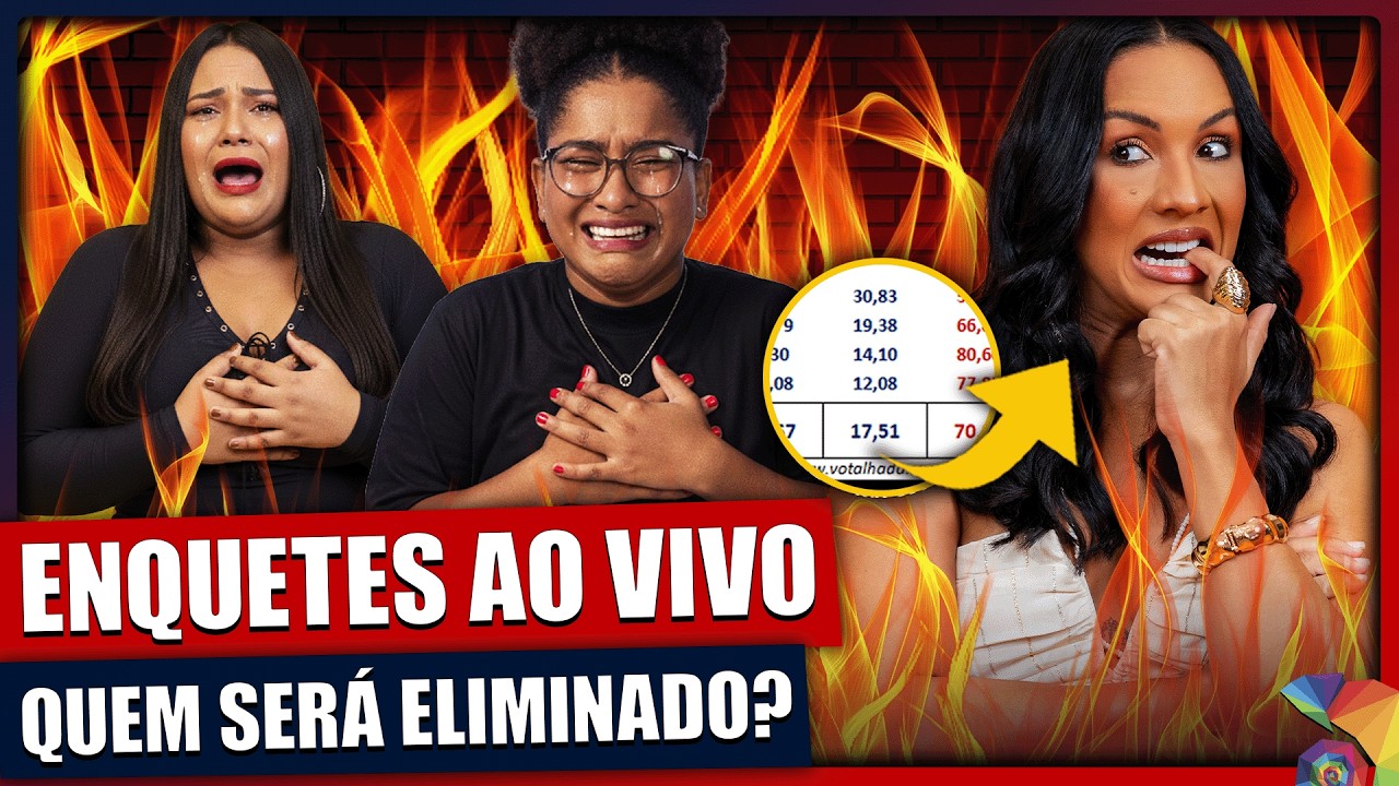🚨 PLANTÃO BBB26 AO VIVO: Enquetes atualizadas do Paredão – Quem sai?