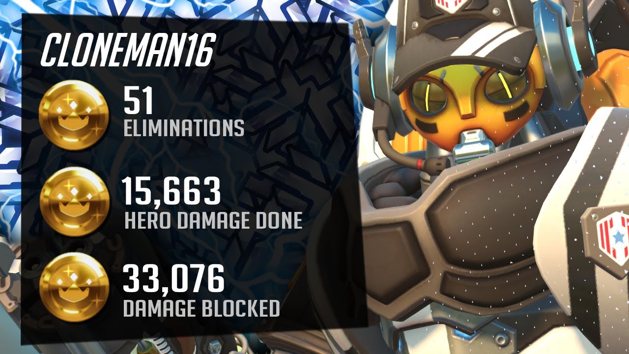 Cloneman16 Insane Orisa - 51 elims! [ Overawtch Season 29 Top 500 ]
