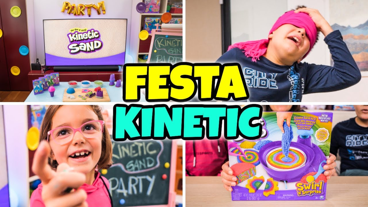 FESTA A SORPRESA KINETIC SAND con Giochi e Sfide in Famiglia GBR