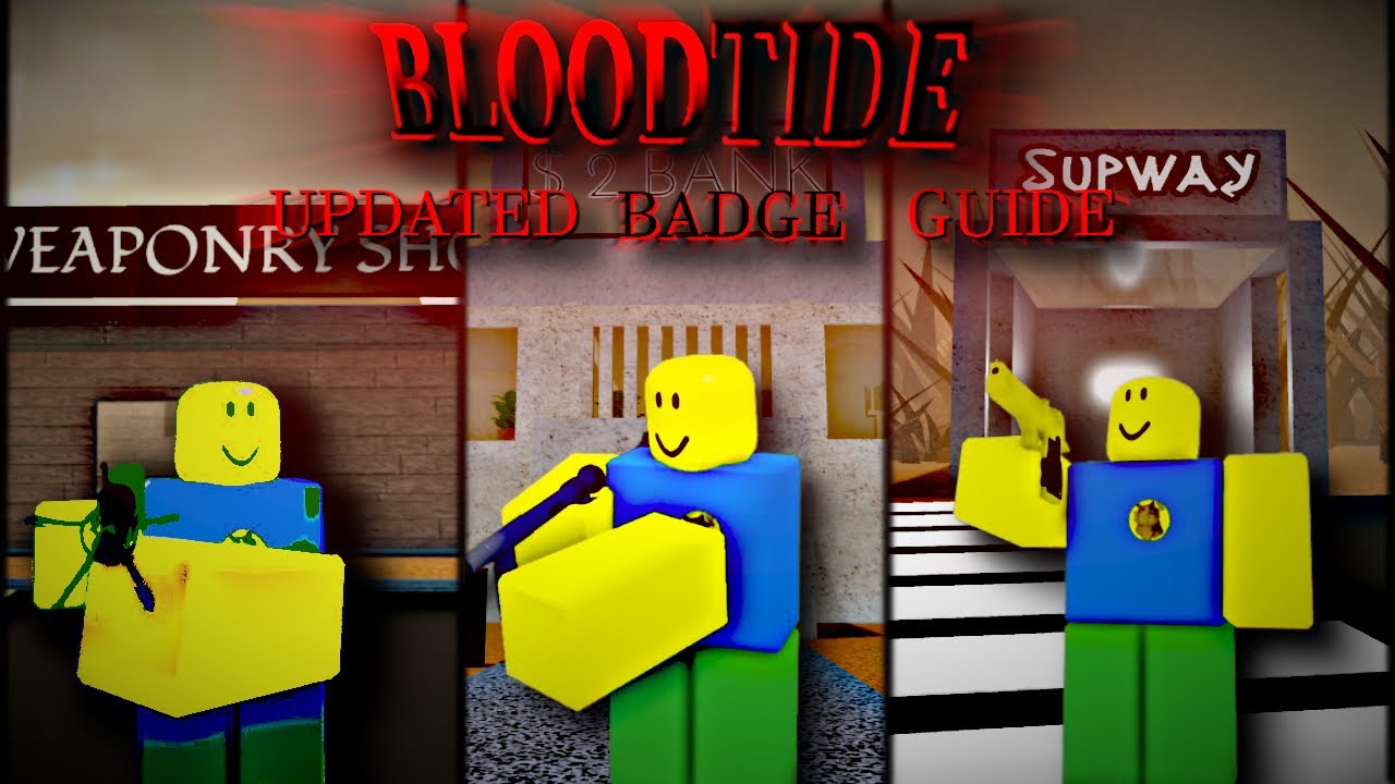 HOW TO GET ALL BADGE GUNS/ITEMS | ROBLOX BLOODTIDE