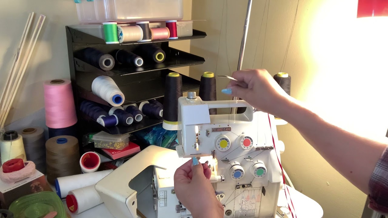This is my White Power Lock serger that I am going to show you how to thread it.
