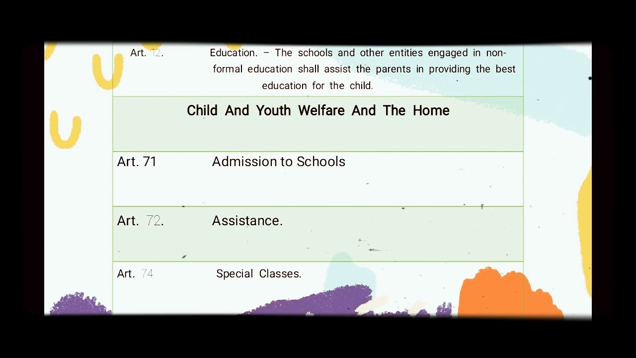 Legal Foundation - Special Needs in Inclusive Education