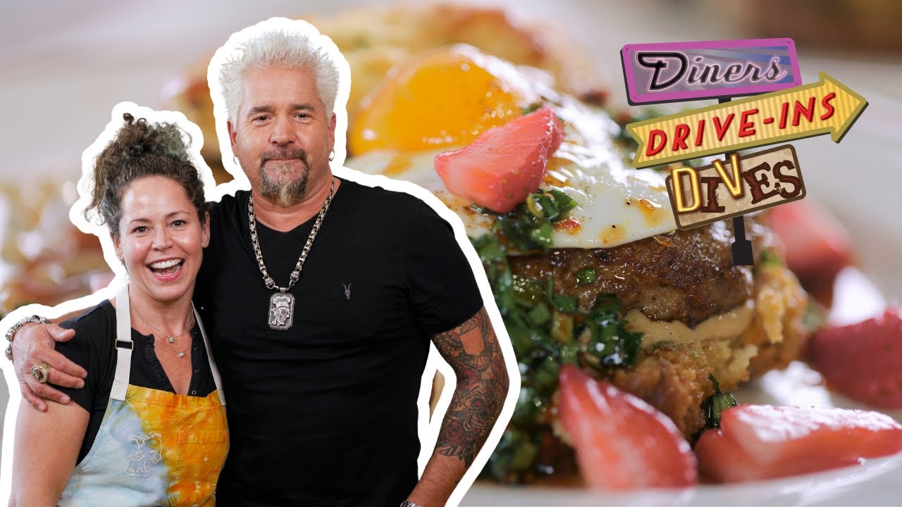 Guy Fieri Visits Stephanie Izard's Funky Diner in Chicago | Diners, Drive-Ins and Dives Food Network
