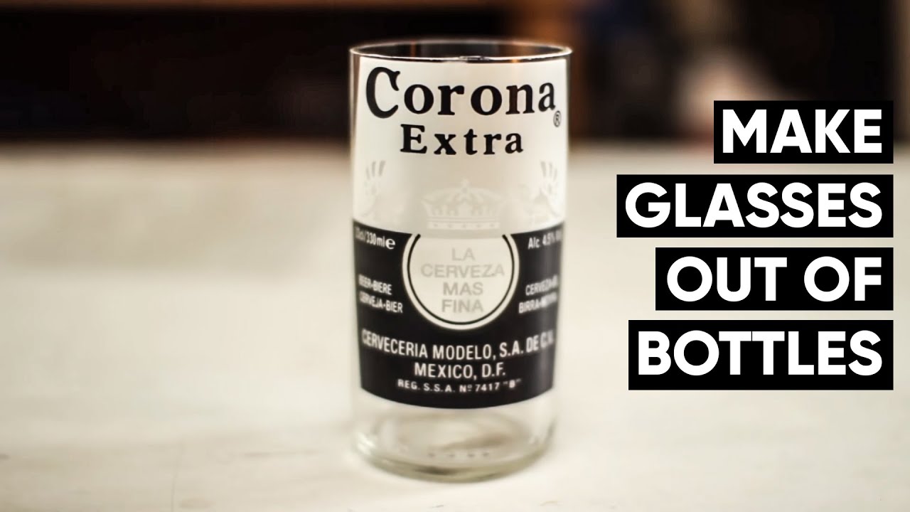 How to make Corona beer bottles into glasses every time! NO FIRE