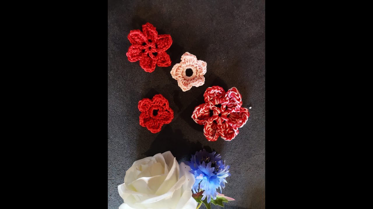 tuto fleur décorative crochet