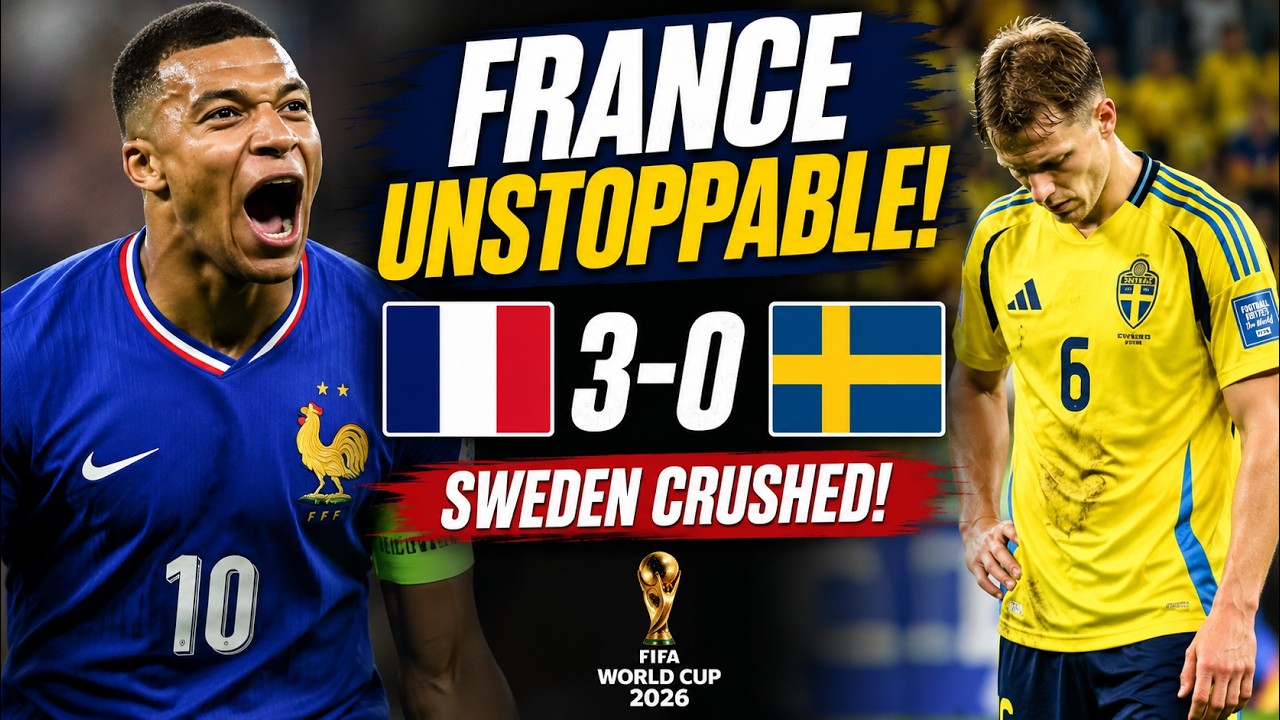 France Vs Sweden Highlights | Les Bleus Cruise Into Round of 16 | FIFA World Cup 2026 | Football