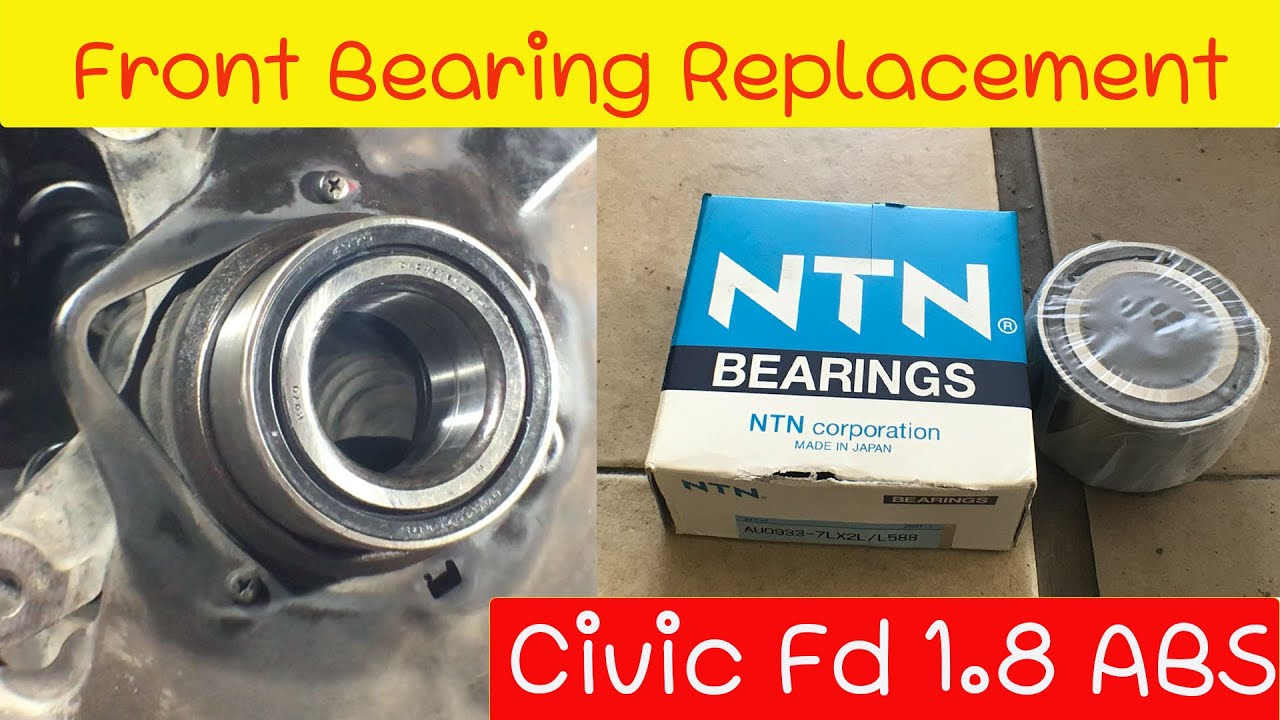 ไม่ต้องถอดคอม้าก็เปลี่ยนลูกปืนล้อหน้า Civic FD ได้(Changing front wheel bearings)