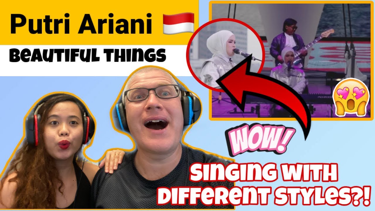 Putri Ariani - Beautiful Things (выступление F1 в Сингапуре) Реакция! 🇮🇩