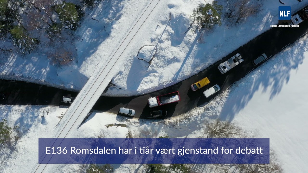 Konvoi på E136 Romsdalen i regi av NLF