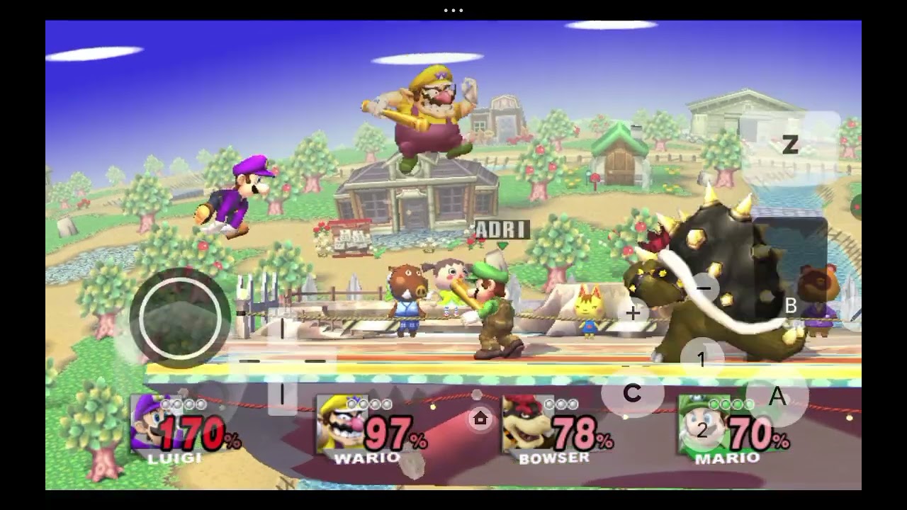 Adri bros ,Wario y Waluigi destruyen al personaje favorito de 