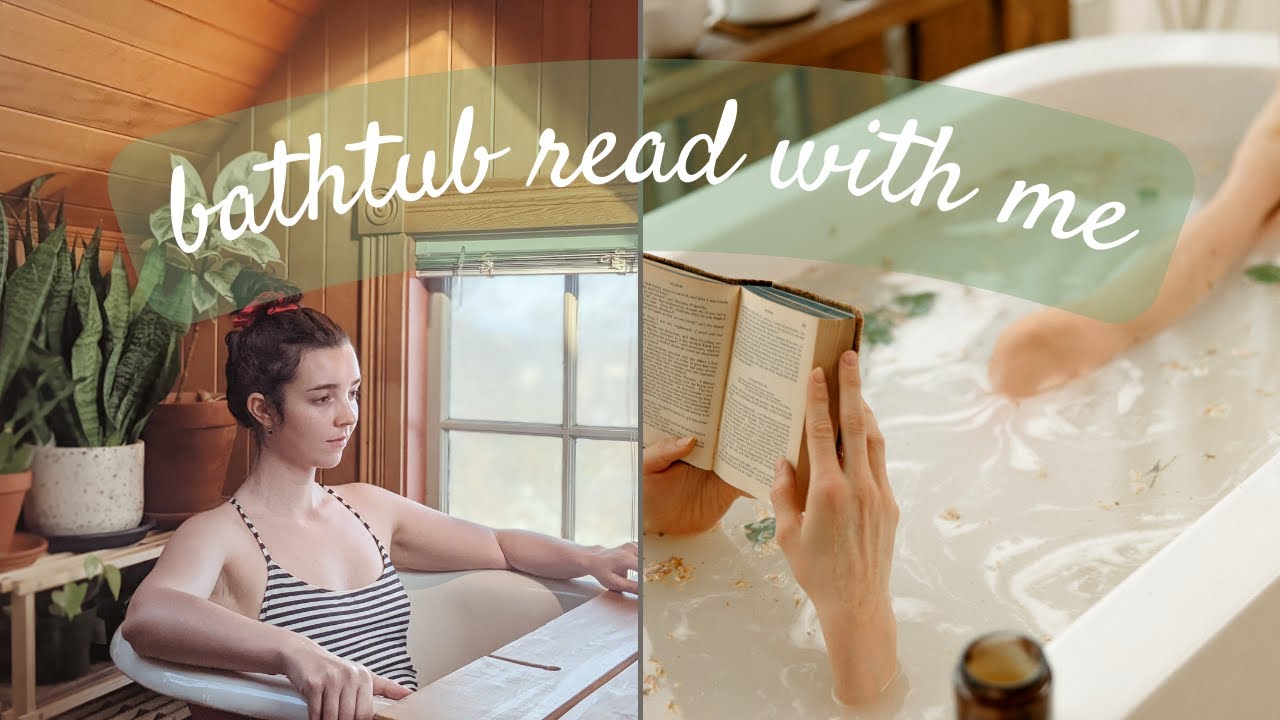 IT'S COLD OUT THERE // read with me for 40 minutes in a clawfoot bath with gentle meditation music