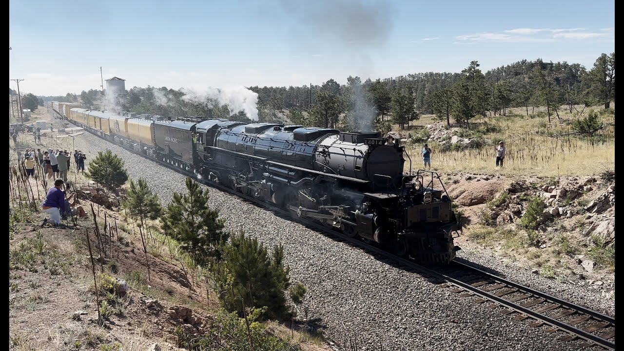 Union Pacific Big Boy #4014 Steam Train Highball Harriman, WY Unassisted [No Diesel!] 6/30/24