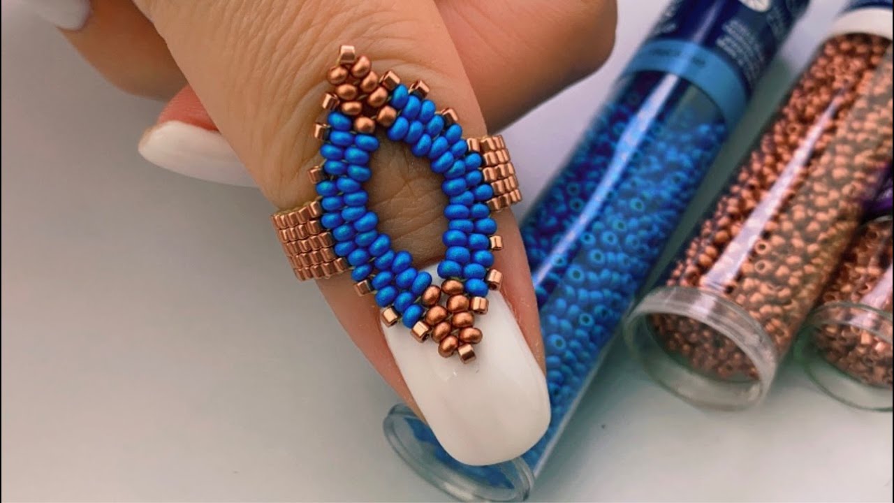 peyote stitch/ anillo de mostacillas