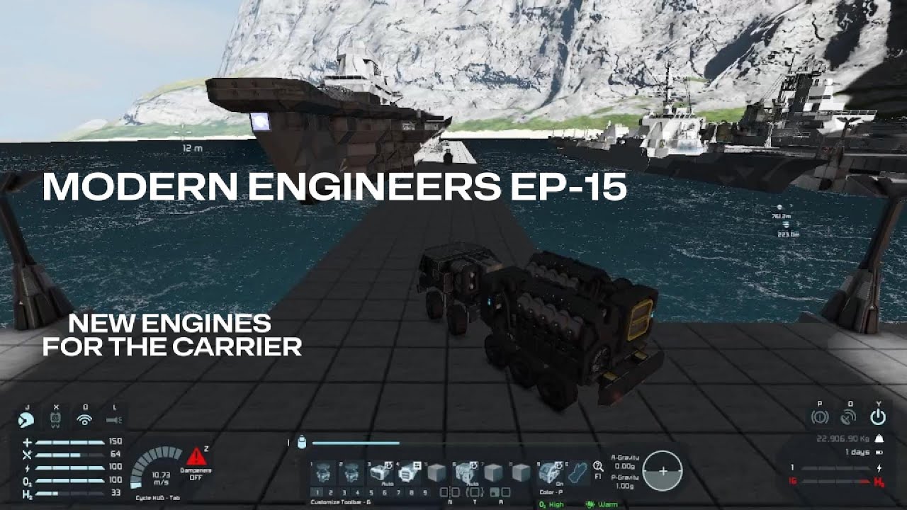 Modern Engineers | EP 14 | New Engines For The Carrier | Space Engineers | Survival