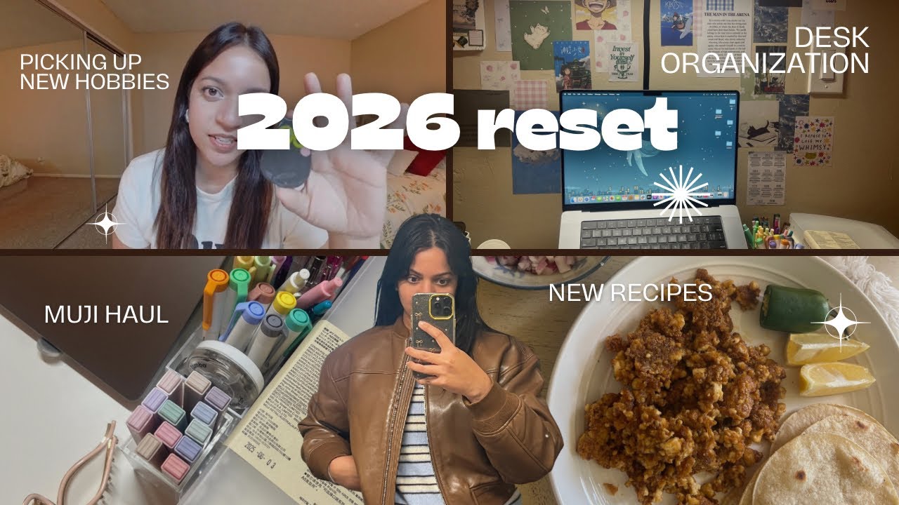 2026 reset | picking up new hobbies, Muji haul,,, 