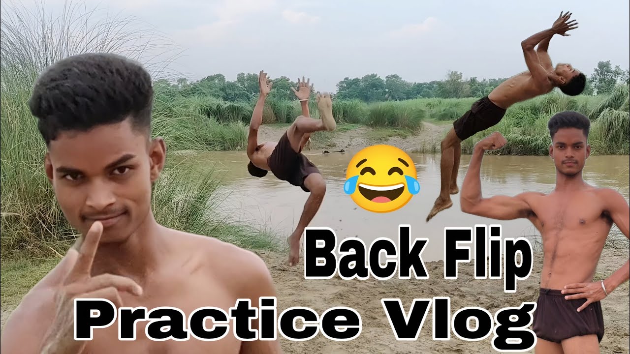 Back Flip Practice Vlog | आज का vlog | #vlog #backflip #stunt 