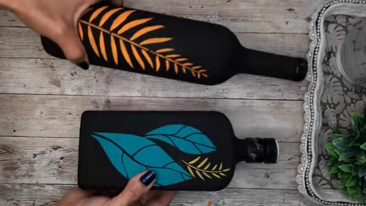 COMO FAZER GARRAFAS PARA DECORAR.