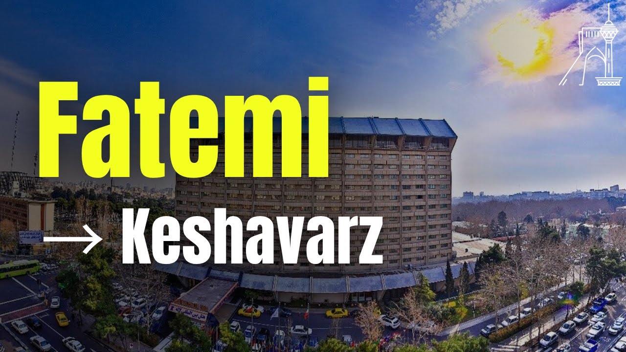 Dr Fatemi &rarr; Keshavarz Blvd 4K | Tehran Day Drive &mdash; Fatemi Street POV (No Commentary)