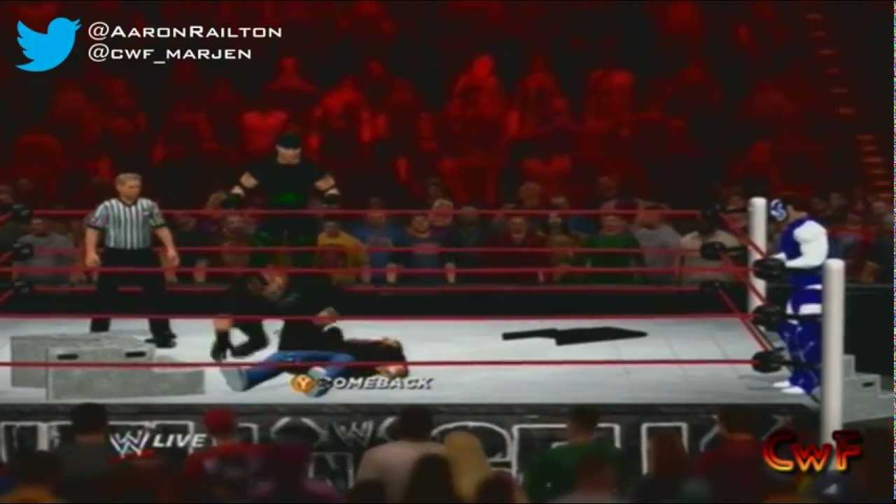 WWE 12 CwF 2 out of 3 falls tag team title match