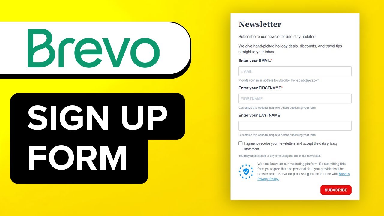 How to Create a Sign Up Form in Brevo