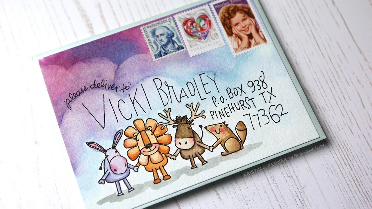 Monthly Mail Art with Kristina Werner - January 2018