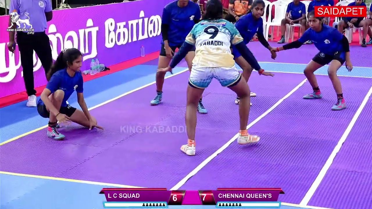 LEAGUE - L C SQUAD CHENNAI VS  CHENNAI QUEENS  | STATE LEVEL KABADDI MATCH @ CHENNAI SAIDAPET