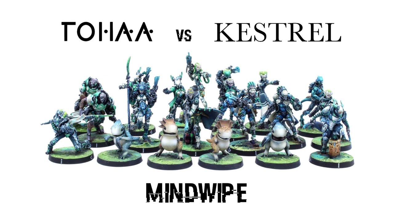 Tohaa vs. Kestrel Colonial Force: Mindwipe (Infinity the Game Battle Report)