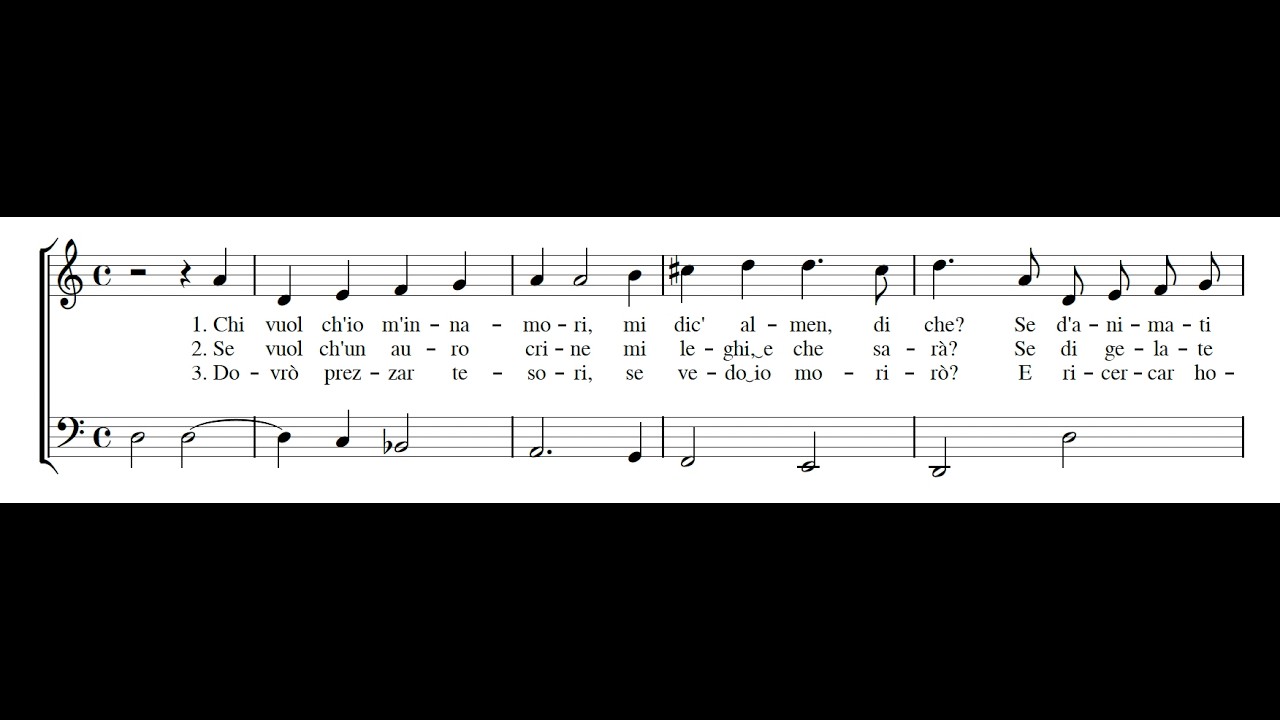 TARQUINIO MERULA: Chi vuol ch'io m'innamori PDF SCORE