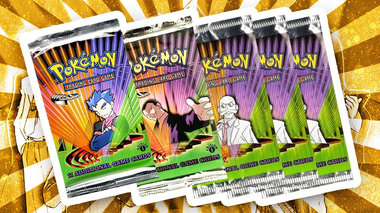 Opening 5x UNWEIGHED Gym Challenge 1st Edition Pokemon Packs !!!