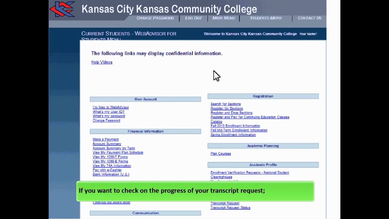 View My Transcript-HD