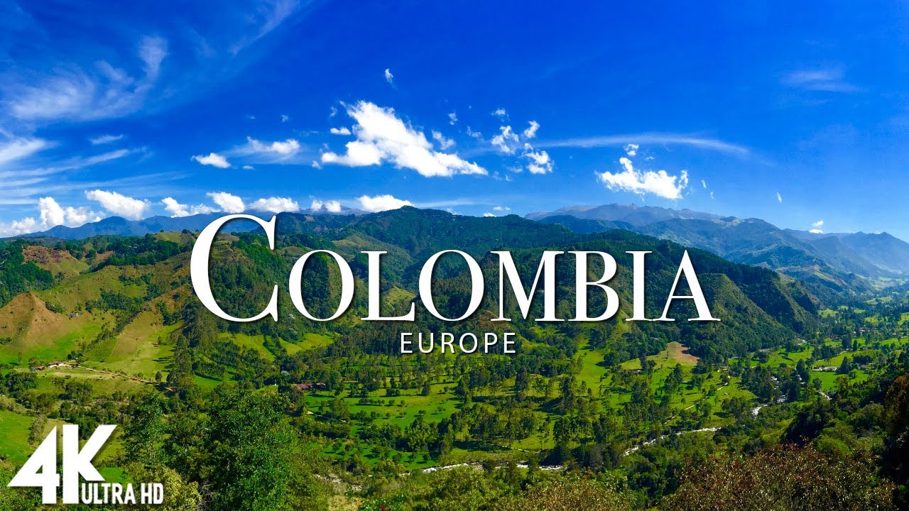 FLYING OVER COLOMBIA 4K UHD - Relaxing Music Along With Beautiful Nature Videos - 4K UHD TV