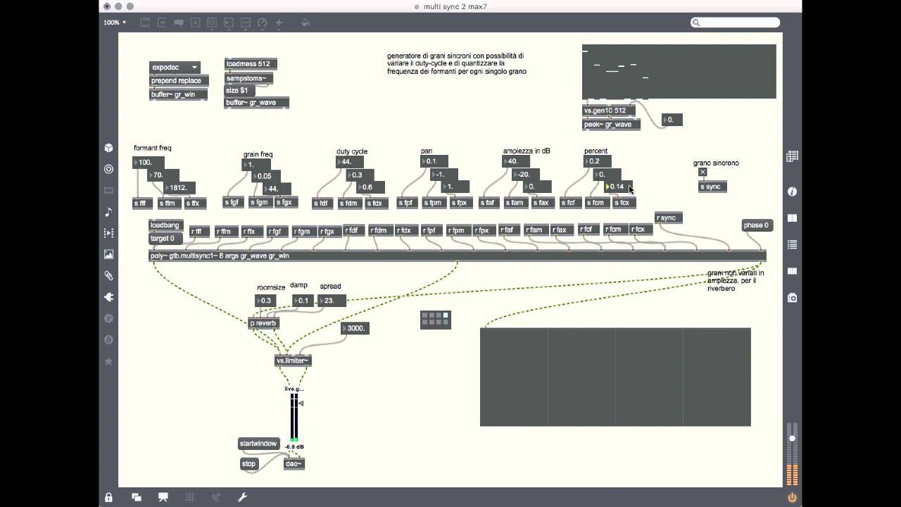 Granular Synthesis with Max MSP