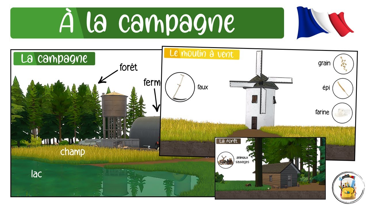 Apprendre Le Vocabulaire De La Campagne En Français  - Apprendre Le Français En Image - Learn French