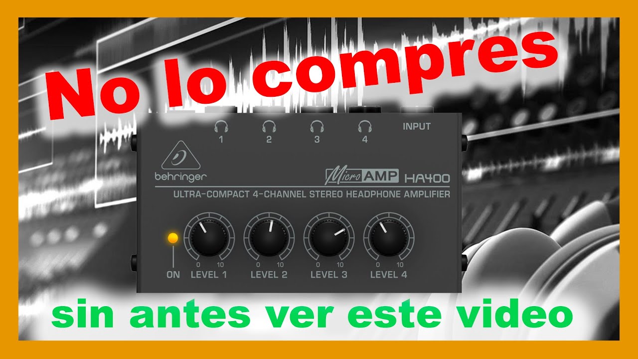 ¿Cómo conectar el Amplificador de audífonos Behringer MicroAMP HA400?