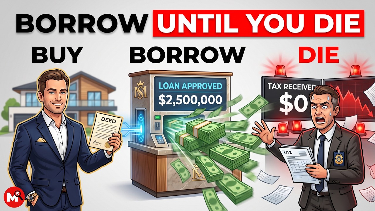 How to Use The Buy Borrow Die Strategy to Get INSANELY Rich. (STEP by STEP)