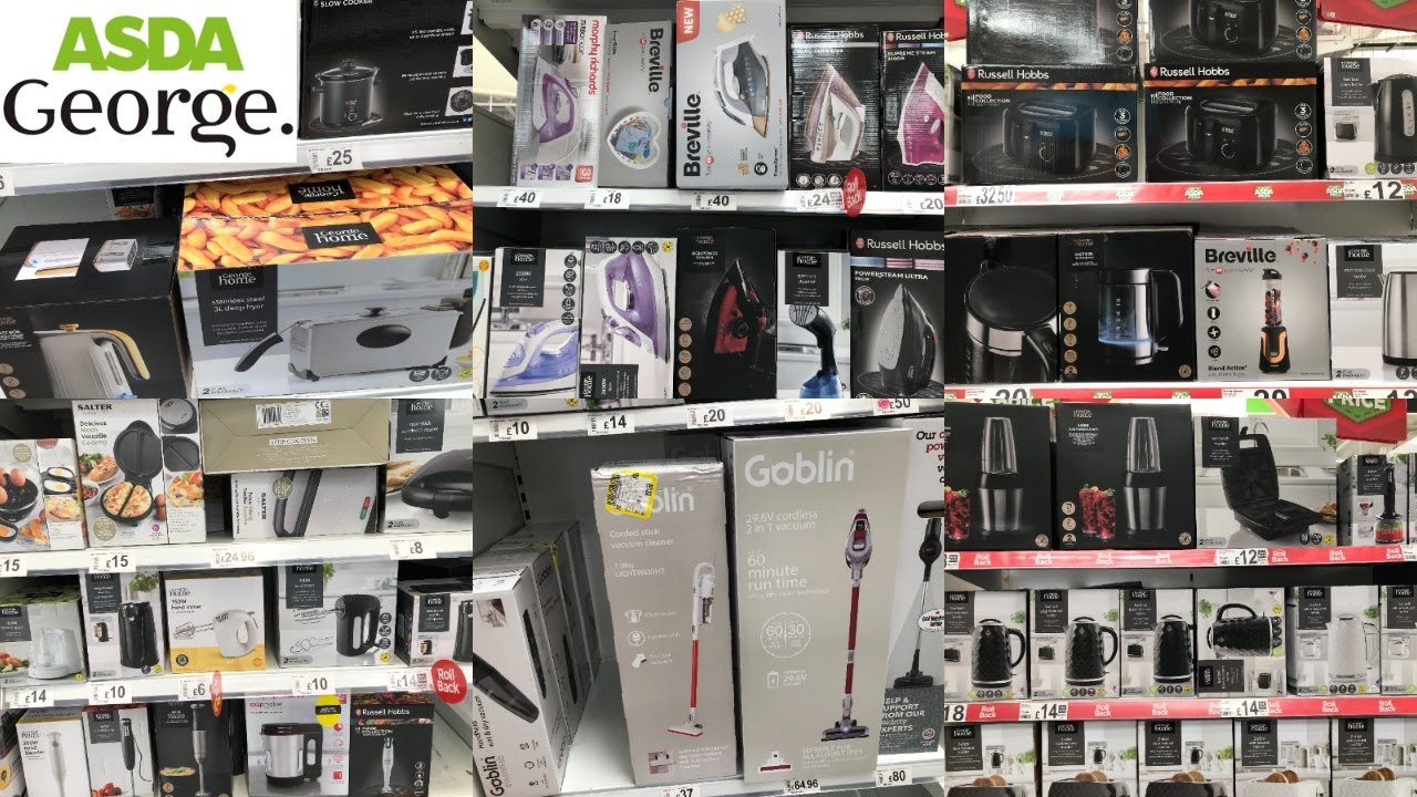 ASDA GEORGE HOME APPLIANCES WITH PRICE AUGUST 2021 | ASDA SHOPPING HAUL | TRAVELANDSHOP WITH ME