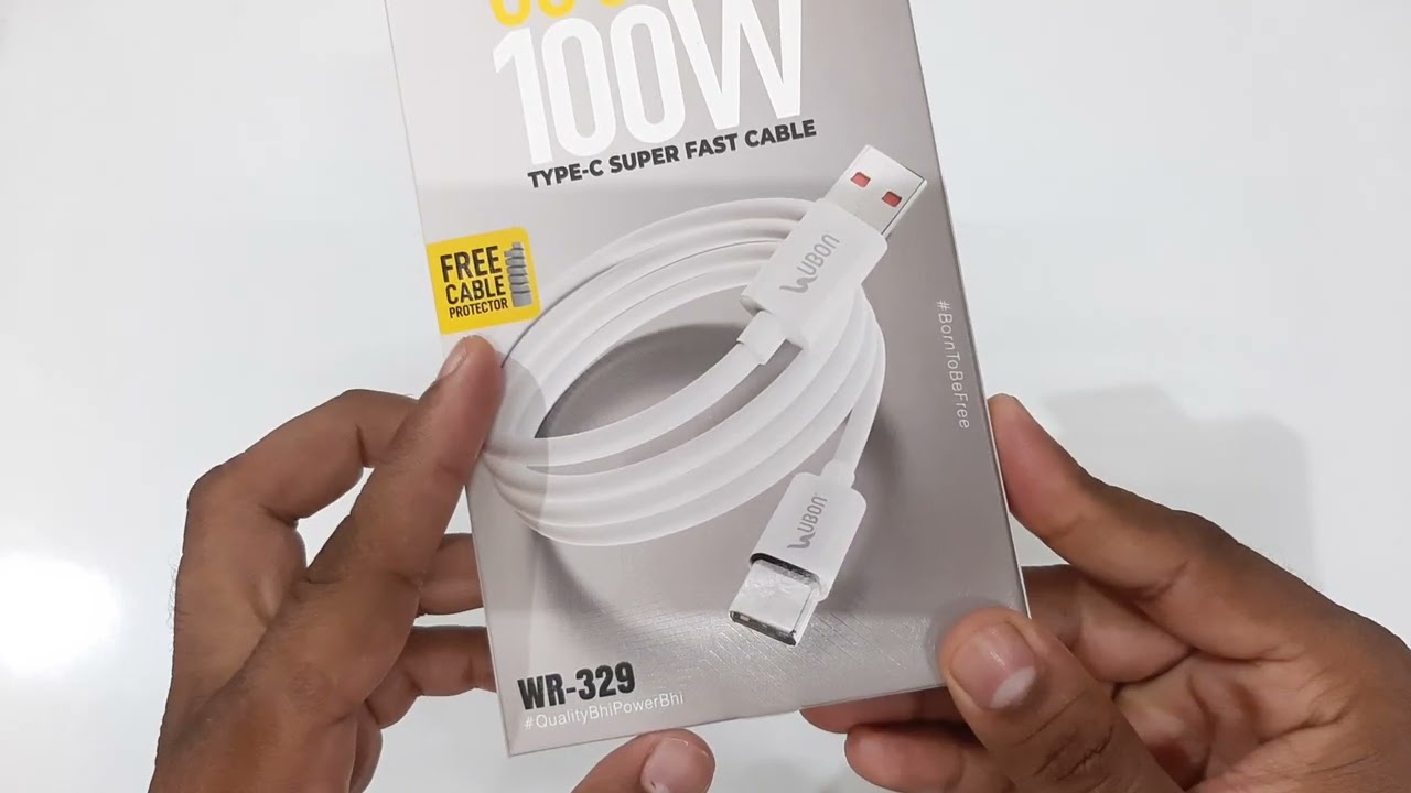 UBON 100 WATT  DATA CABLE  ||  SUPERFAST  CHARGING ||  DATA TRANSFER  || FULL DETAILS ||
