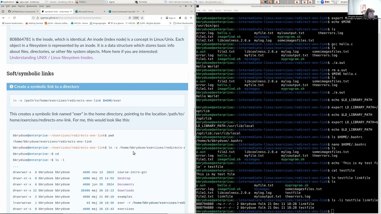 Lecture 4: Symbolic links - hard links and soft links