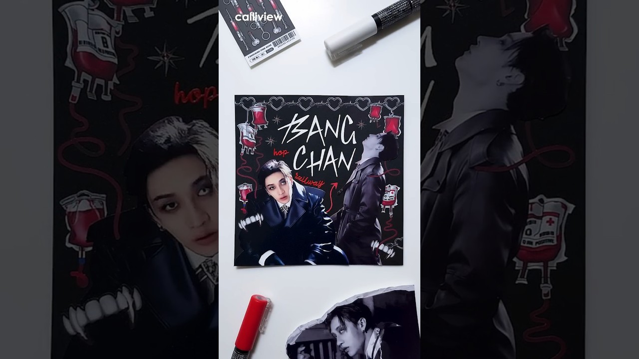 Stray Kids 스트레이 키즈 Bang Chan 방찬 Railway 다꾸 scrapbooking journal