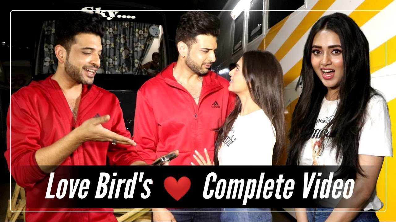 #Tejran Ki Jodi HIT Hain | When Tejaswi Meets BF Karan Kundra Outside Naagin 6 Set | Live Romance