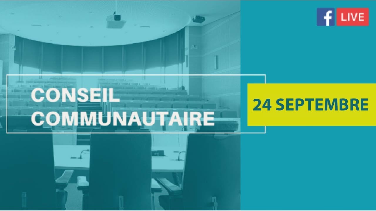 Conseil communautaire du mercredi 24 septembre