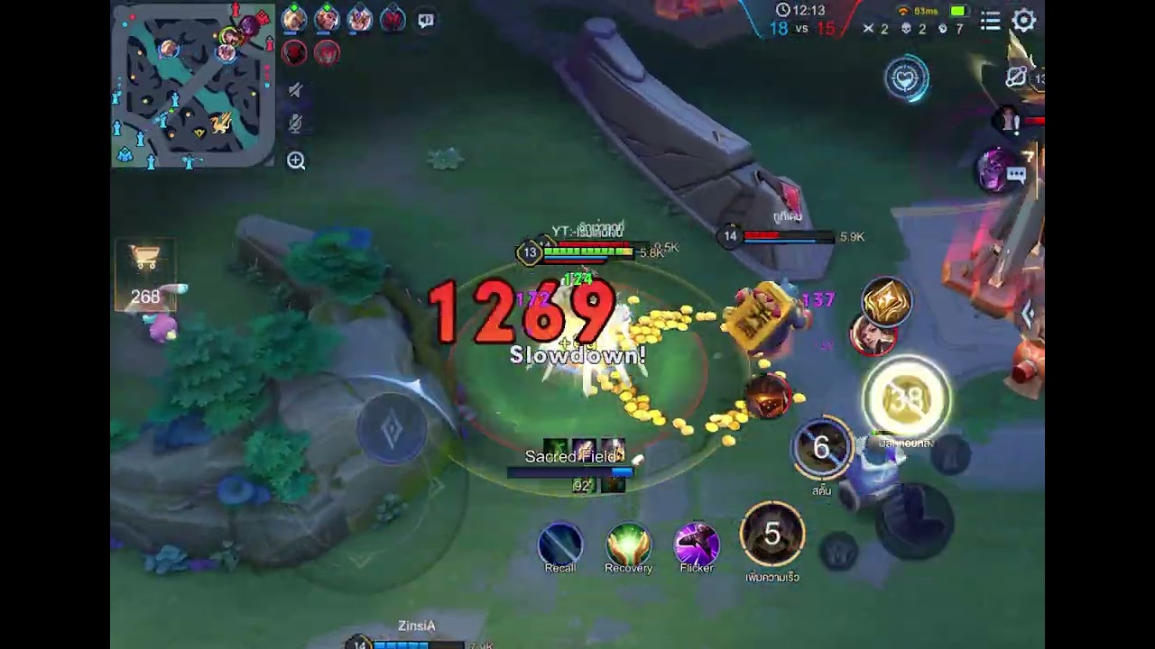 Solo rank มันส์ๆ #support #rov #solorank 